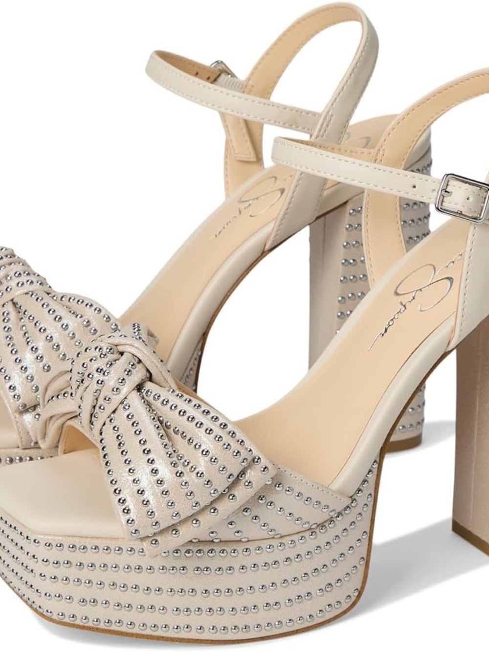 Jessica Simpson Lollien Platform In Soft Ivory with Bow Accent - Picture 5 of 5